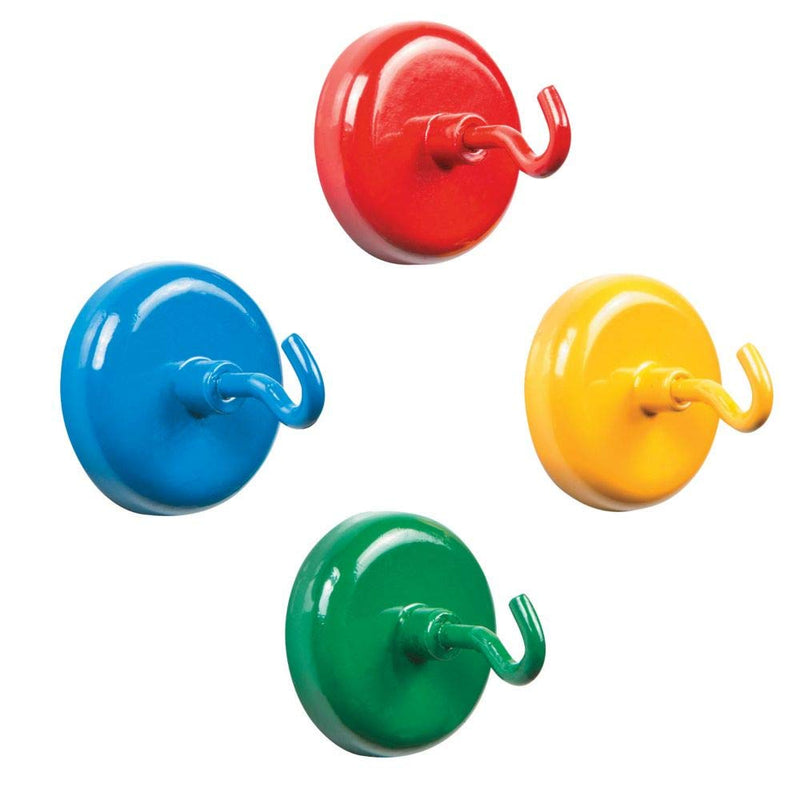 Fun Express Storage Hook Magnets | Homeschool Supplies | 4 Pcs