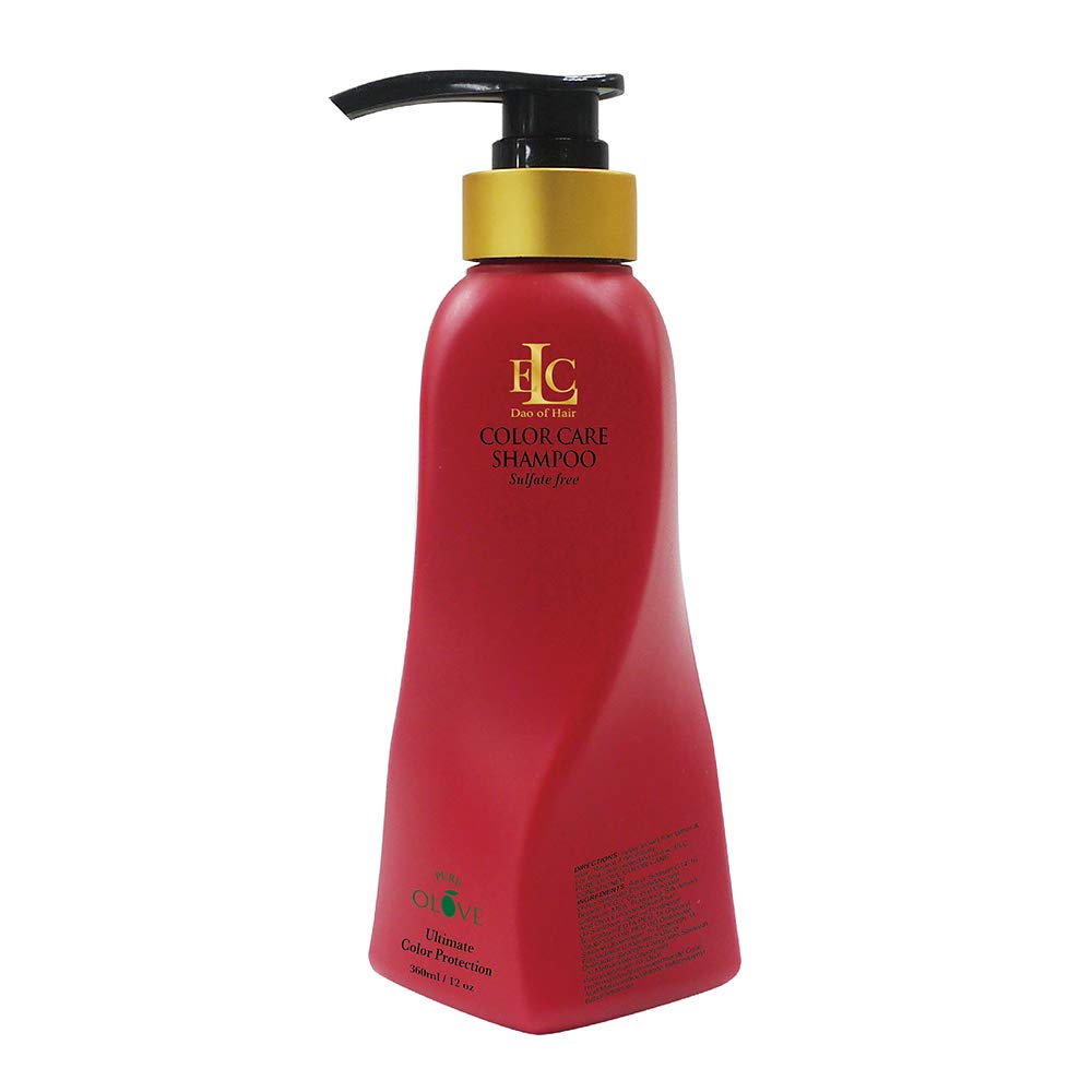 ELC Dao of Hair Pure Olove Color Care Shampoo - Color Treated Hair - Sulfate-Free and Sodium Chloride-Free - Organic Olive Oil - 12 ounces