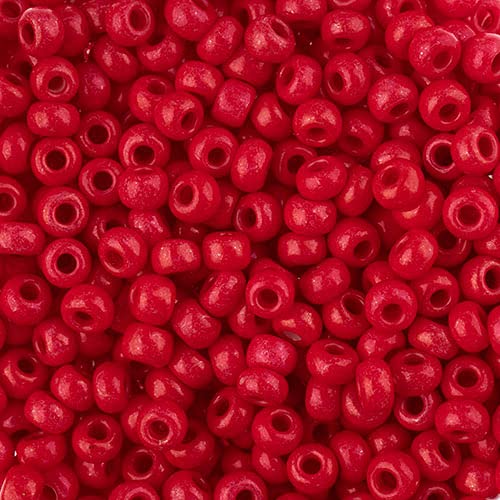 John Bead Craft Bead, Small, Terra Intensive Red