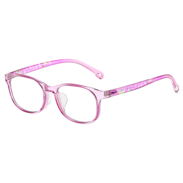 DUCO Blue Light Glasses for Kids Girls Boys,Gaming Computer TV Phone Fake Glasses for Kids Age 6-10,Anti Bluelight & UV K023