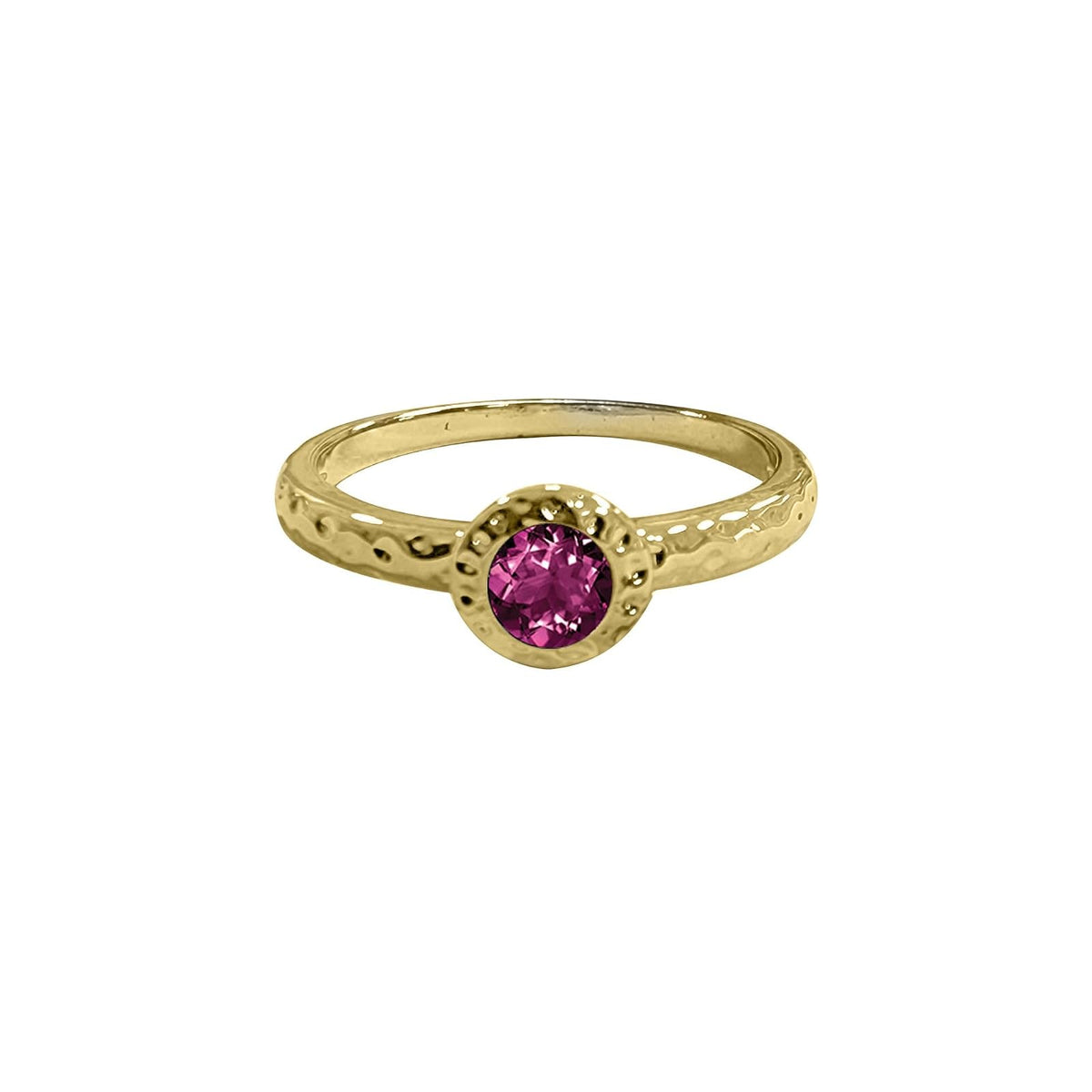 Maya J Figurine, Size 7, Yellow Gold (Amethyst)