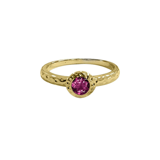 Maya J Figurine, Size 7, Yellow Gold (Amethyst)