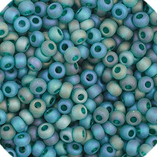 John Bead Craft Bead, Small, Transparent Teal AB Matt