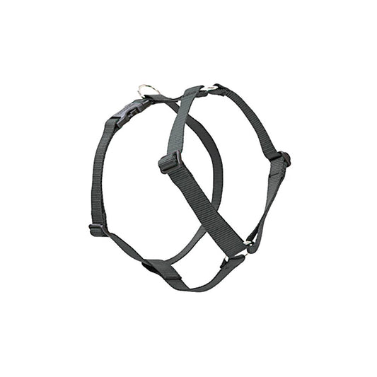 Lupine Pet Basics 1/2" Black 12-20" Adjustable Roman Dog Harness for Small Dogs