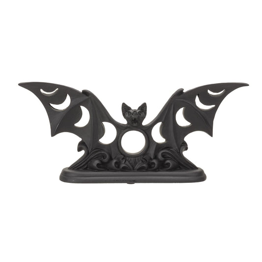 Pacific Trading Giftware Alchemy Gothic Lunaeca Tea Light Candle Holder Phases of The Moon Bat Ornament