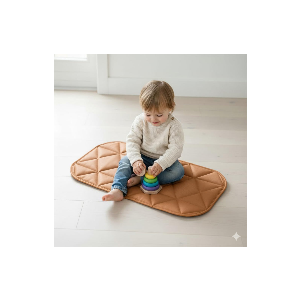 Uniklook Changing Pad, 16" x 30", Cinnamon