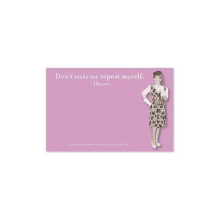 Shannon Martin Design Self Stick Note, 5" x 5", Purple