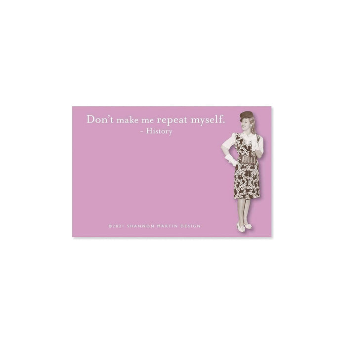 Shannon Martin Design Self Stick Note, 5" x 5", Purple