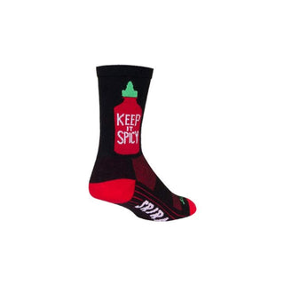 SockGuy Socks, Medium, Black/Red/Green