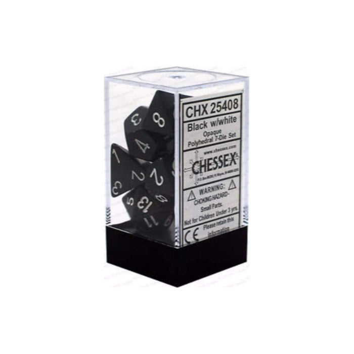 Chessex Game Dice, standard size, White/Black