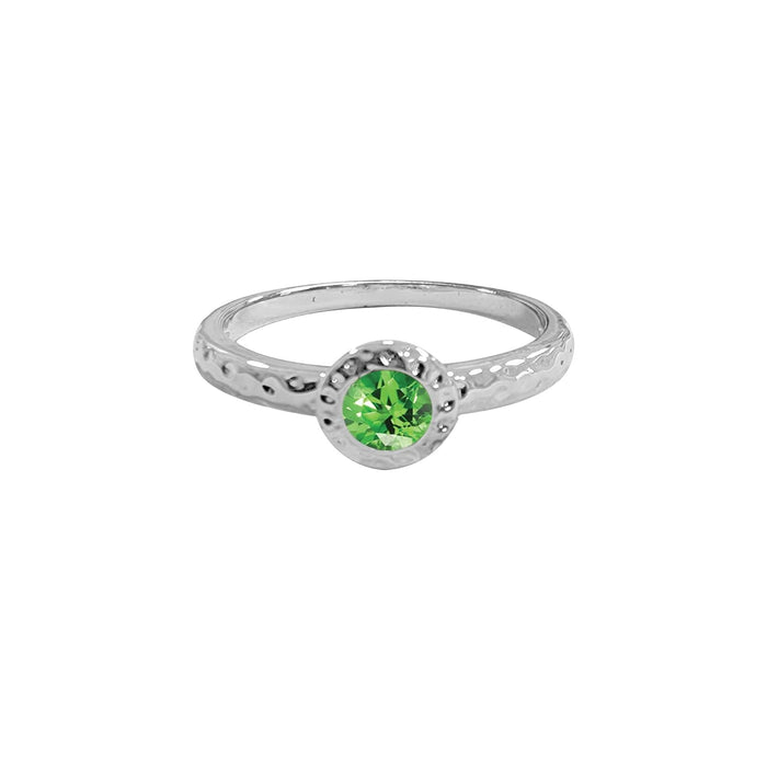 Maya J Necklace, Size 5, White Gold (Peridot)