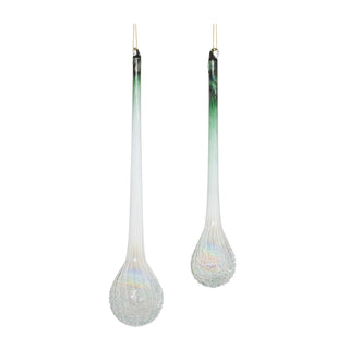 Melrose Hanging Ornament, 10" and 12", Green