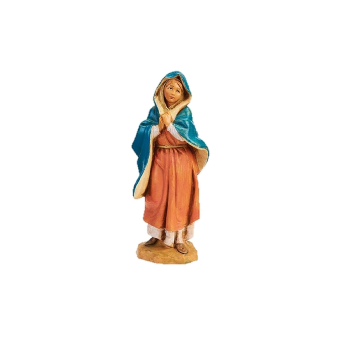 Fontanini Figurine, 5 inches, Brown, Blue