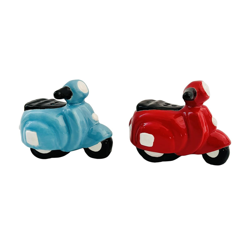 Beachcombers Scooter Salt and Pepper Shaker, 2.68 Inch Height, Set of 2, Kitchen, Kitchen Accessories