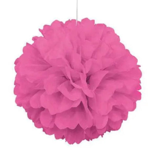 Unique Industries 16" Hot Pink Tissue Paper Pom Pom