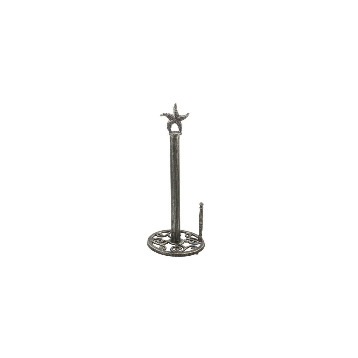 Handcrafted Nautical Decor Paper Towel Holder, 7" L x 7" W x 15" H, Silver