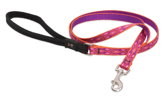 Lupine Pet Originals 1/2" Alpen Glow 6-foot Padded Handle Leash for Small Pets