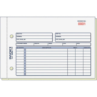 Rediform Blank Book, 5-1/2"W x 7-7/8"L, Red