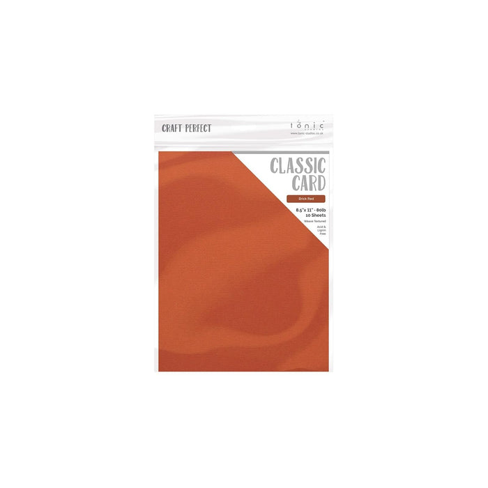 Craft Perfect Card Stock, 8.5" x 11", Brick Red