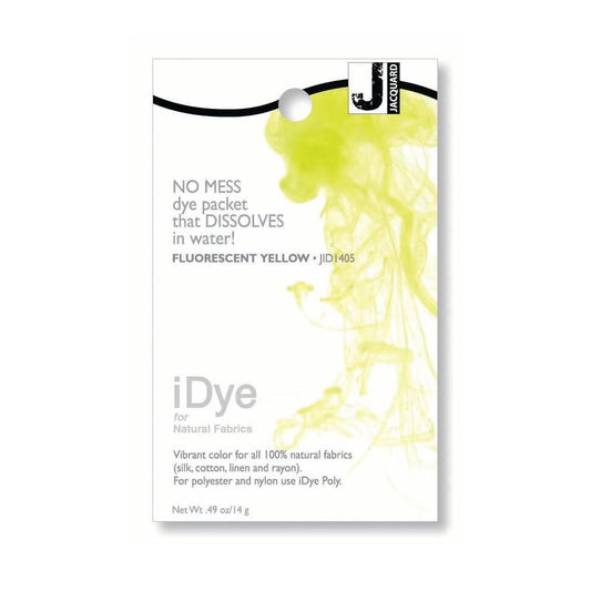Jacquard - iDye Fabric Dye - 100% Natural Fabric iDye - Fluorescent Yellow