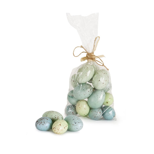 Melrose Eggs Green and Blue Speckle 2 inch Foam Easter Vase Fillers Bag Set of 16