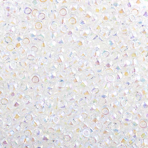 John Bead Craft Bead, 8/0, Crystal AB