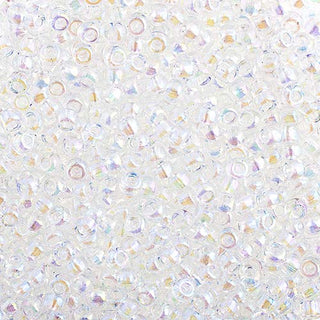 John Bead Craft Bead, 8/0, Crystal AB