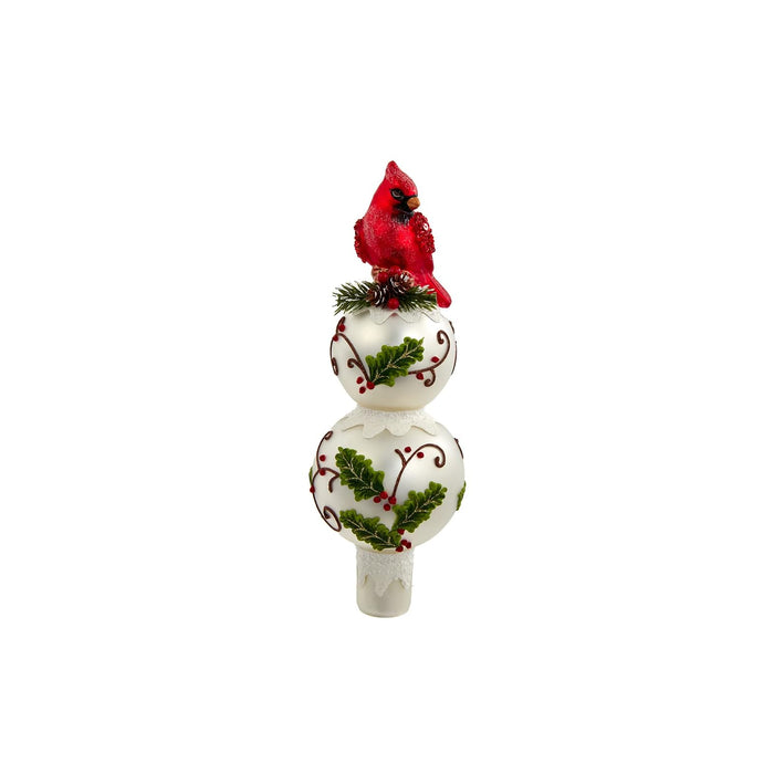 Kurt S. Adler Tree Topper, 12 inches, White