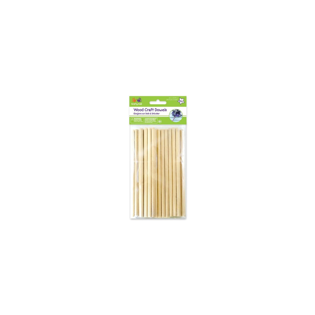 Krafty Kids Craft Wood, 0.25in x 6in, Original Version