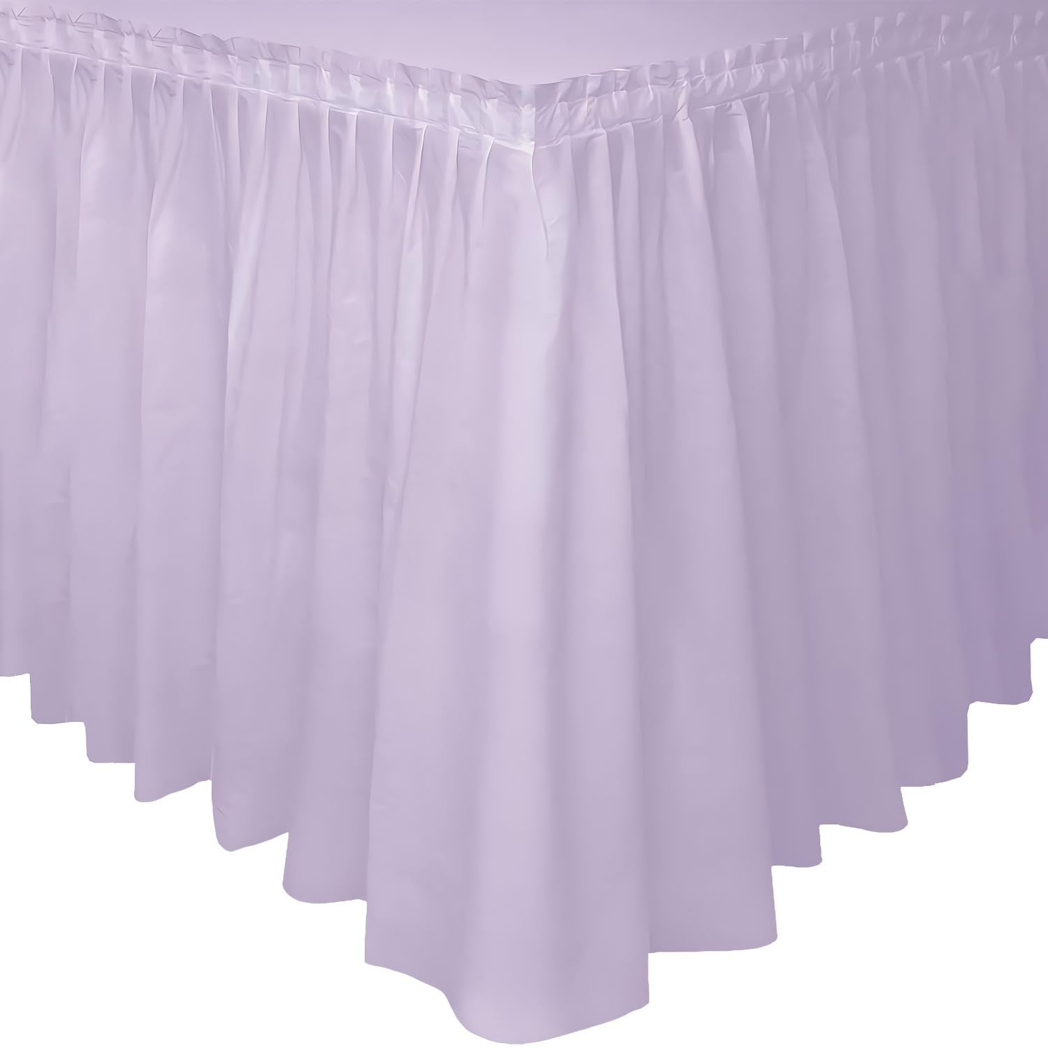 Unique Industries Lavender Plastic Table Skirt, 29" x 14ft.