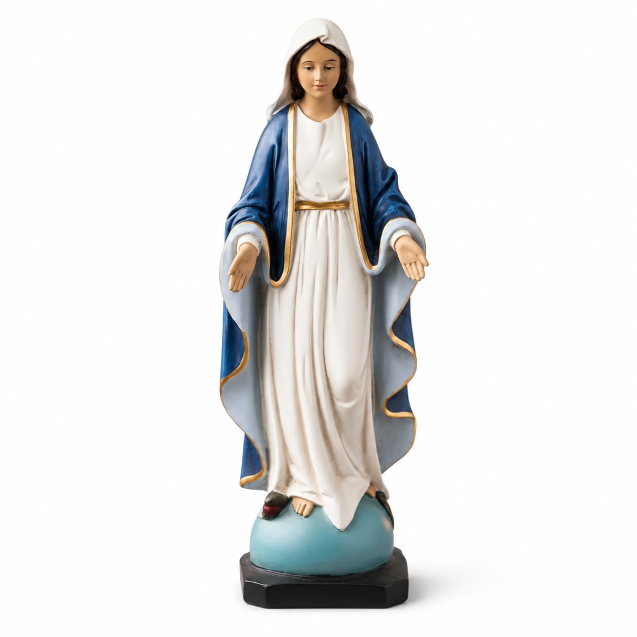 Comfy Hour 9 Inch Virgin Mary Statue, Our Lady of Grace, Set of 1