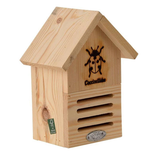 Esschert Design WA37 Ladybug House with Line Drawing