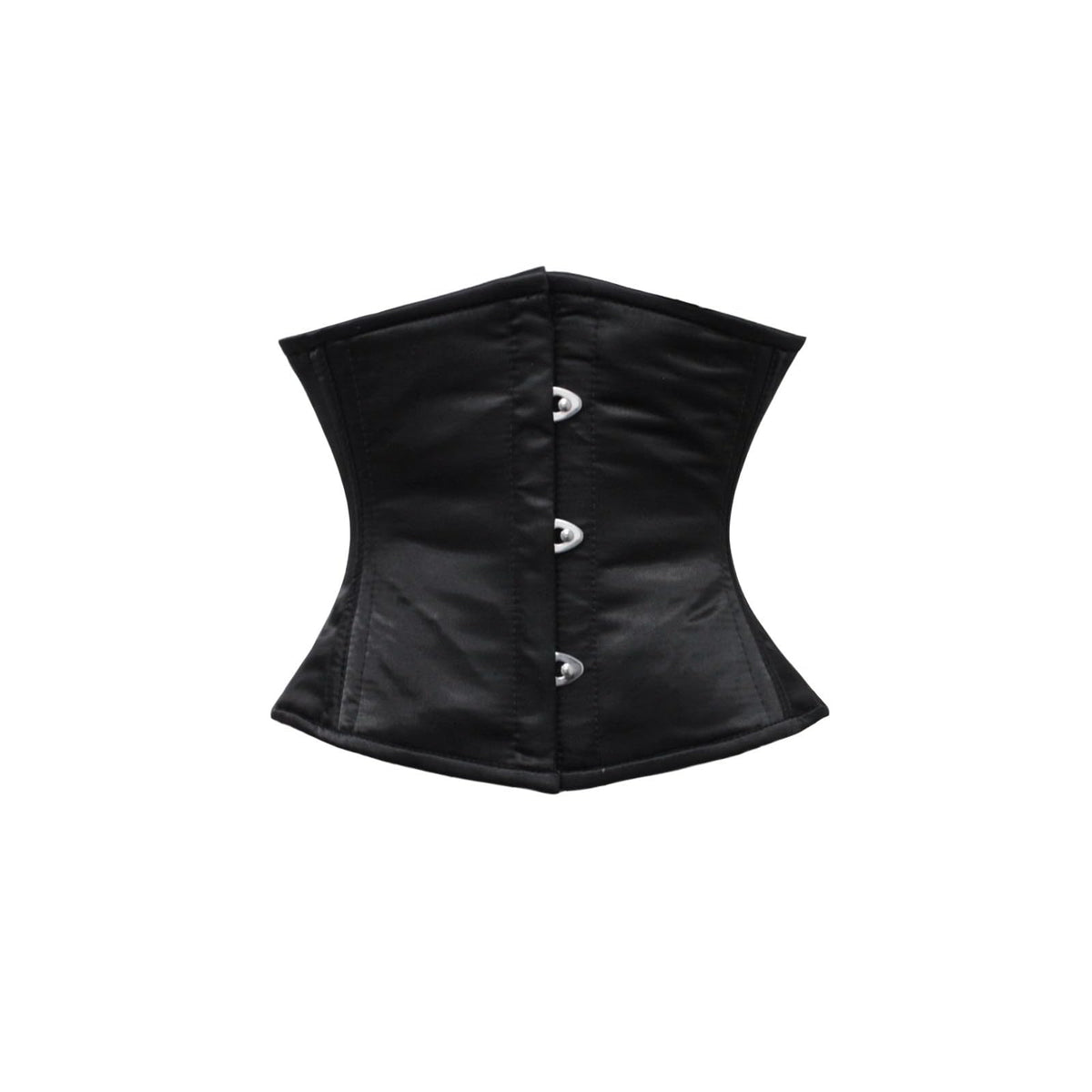 luvsecretlingerie Corset, X-Small, Black Satin- (for Short Torso-fit Well for 8.