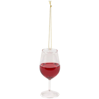 Primitives by Kathy Hanging Ornament, 1.50" Diameter x 4.75", Red