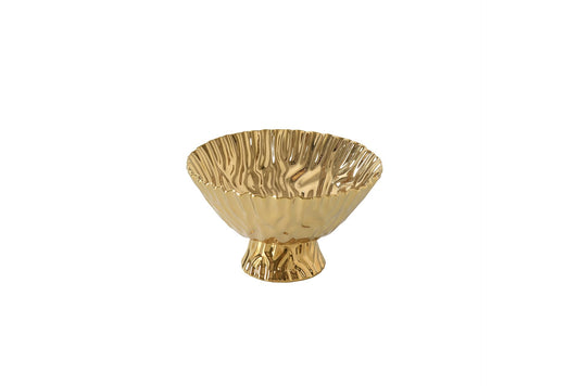 Pampa Bay Dishware Bowl, Small, Gold