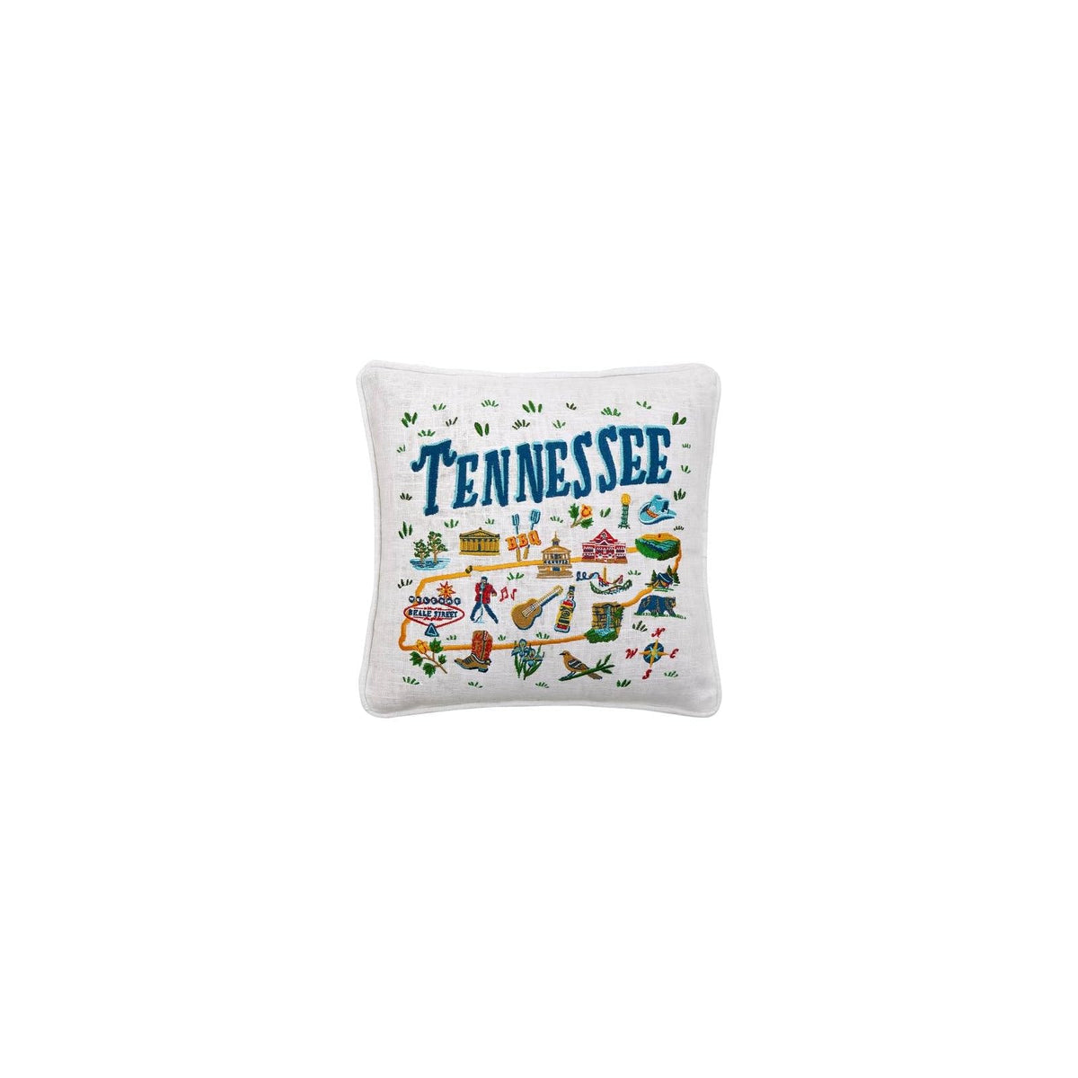 Peking Handicraft Pillow, 14x14 inches, Multicolor