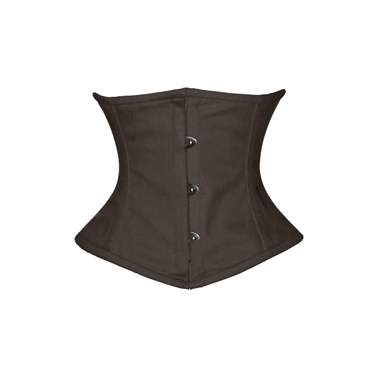 luvsecretlingerie Corset, Medium, Brown Cotton- (for Short Torso-fit Well for 8.