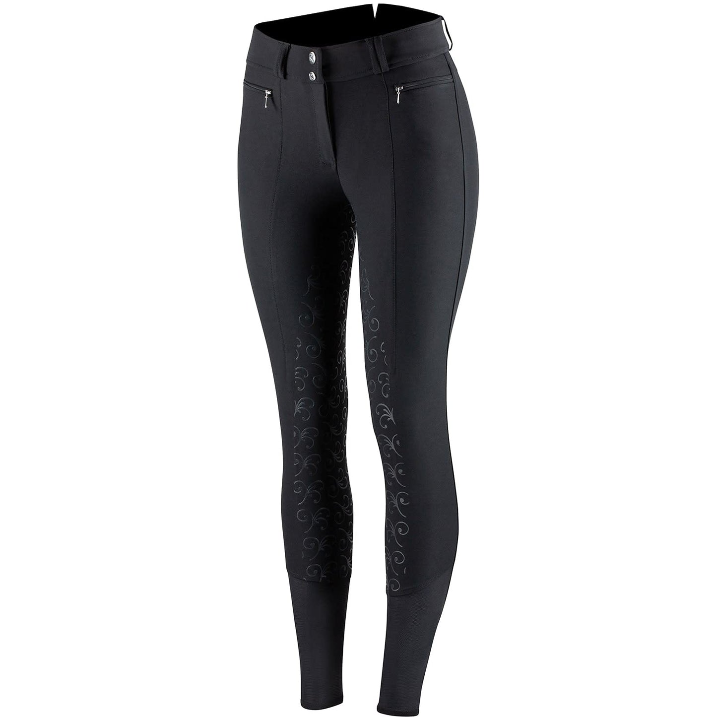 HORZE Women's Angelina Full Seat Breeches - Silicone Grip
