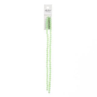 John Bead Craft Bead, 4mm x6mm, Opaque Light Green