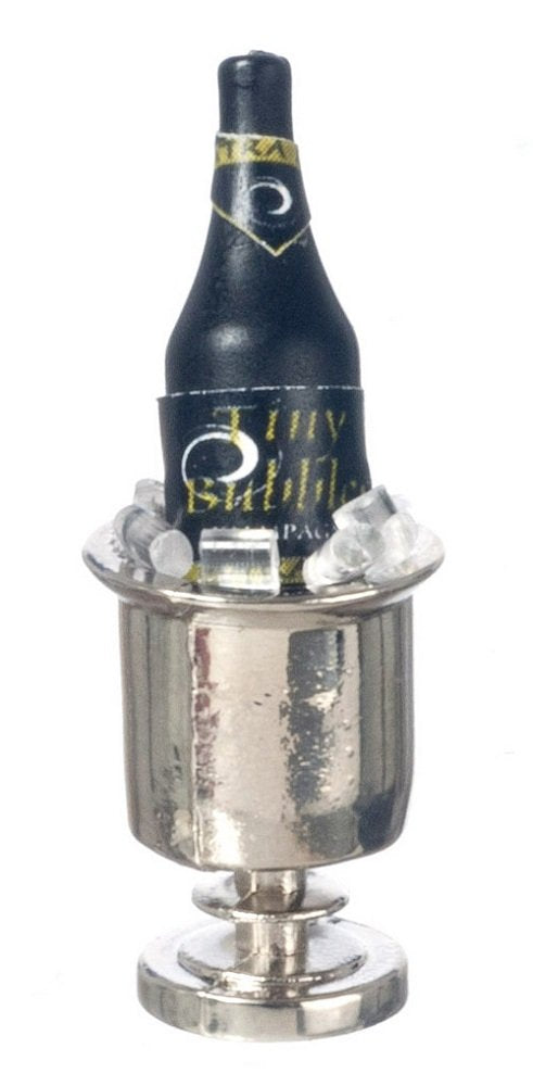 1:12 Scale Champagne in Silver ICE Bucket #Fa11138