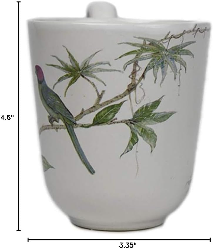 Comfy Hour Farmhouse Home Decor Collection 10oz Birds Mug Water Cup, Dolomite