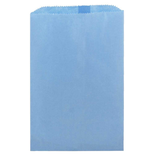 Hygloss Products Colored Paper Bags ‚Äì 100 Pinch Bottom Colorful Arts and Crafts Bags - 6 x 9 Inch, Blue
