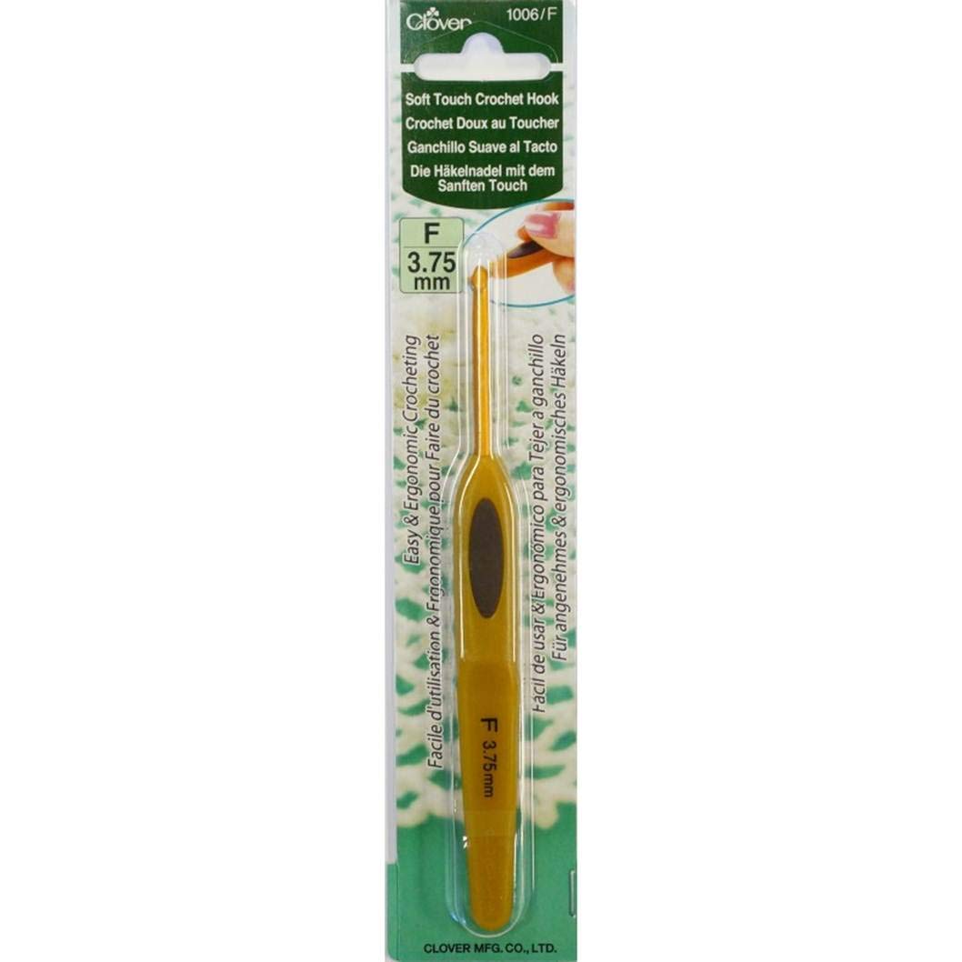 Clover 1006/F Soft Touch Crochet Hook, Size F (3.75mm)