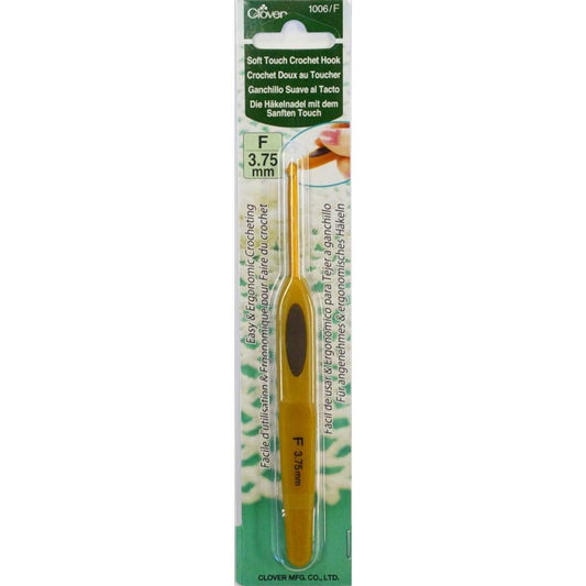 Clover 1006/F Soft Touch Crochet Hook, Size F (3.75mm)