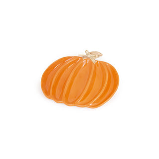 Boston International Dishware Plate, Large, Orange Pumpkin