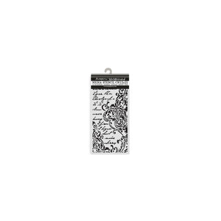 Stamperia Template Stencil, 12x25cm, black / white