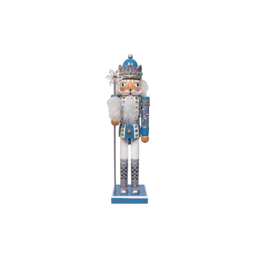 Kurt S. Adler Figurine, 15", Blue & Platinum
