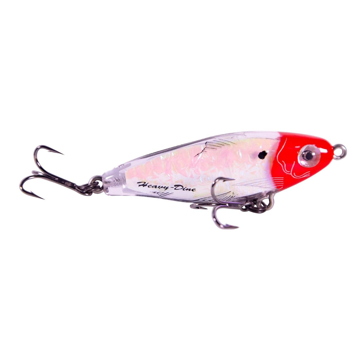 MirrOLure Fishing Hook, 2 5/8 Inch, 7 /16 oz, Cl/Red Hd/Cr Prl