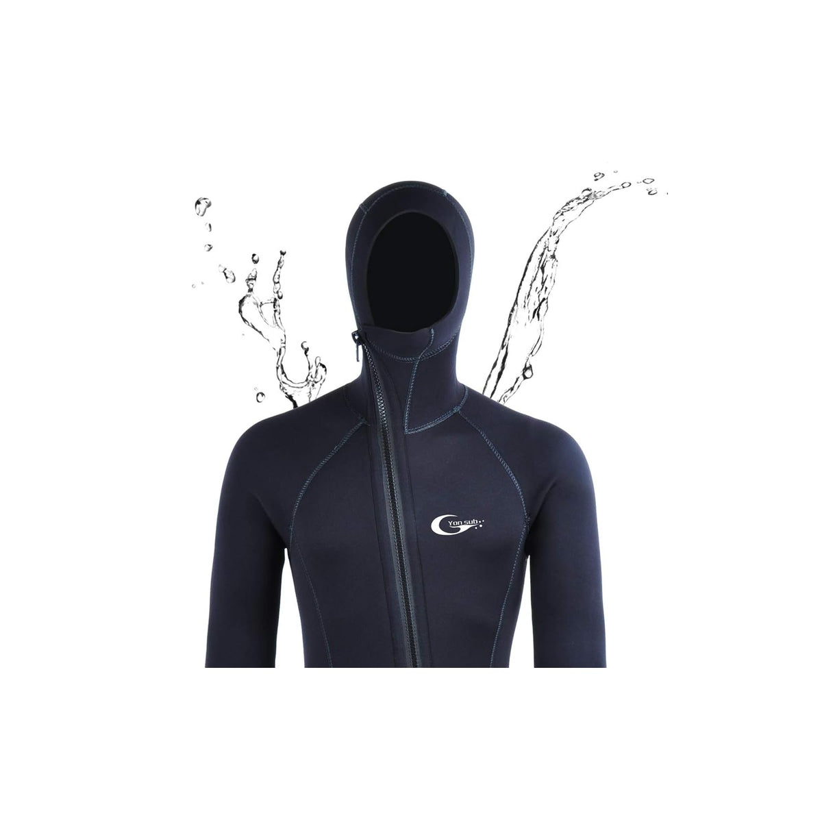 yonsub Sport Wetsuit, XXXL（90-100）kg, 5mm black