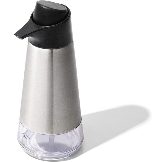 OXO Easy Press Stainless Steel Soap Dispenser